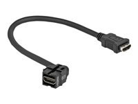 DeLOCK Keystone Module HDMI female 250° > HDMI female cable HDMI-kabel 30cm