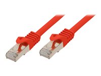 Shiverpeaks BASIC-S CAT 7 (kabel)/CAT 6a (stikforbindelser) SFTP, PiMF Patchkabel Rød
