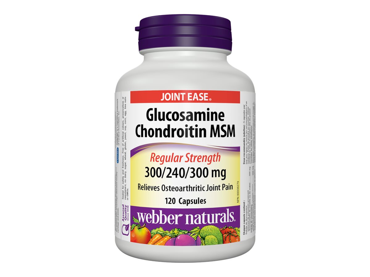 Webber Naturals Glucosamine, Chondroitin & MSM 840mg - 120s