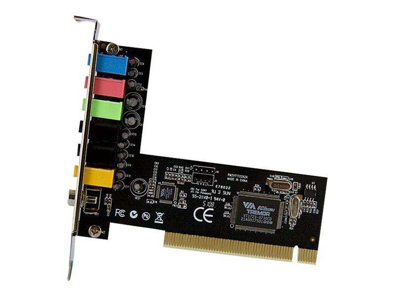 Surround Card StarTech 7.1 Channel PCI Digital Surround Sound Adapter Card - 24 bit ...