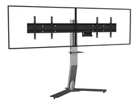 AXEOS EKINOX XL - chariot - pour 2 crans plats /systme de vidoconfrence - noir, noir mat, inox bross