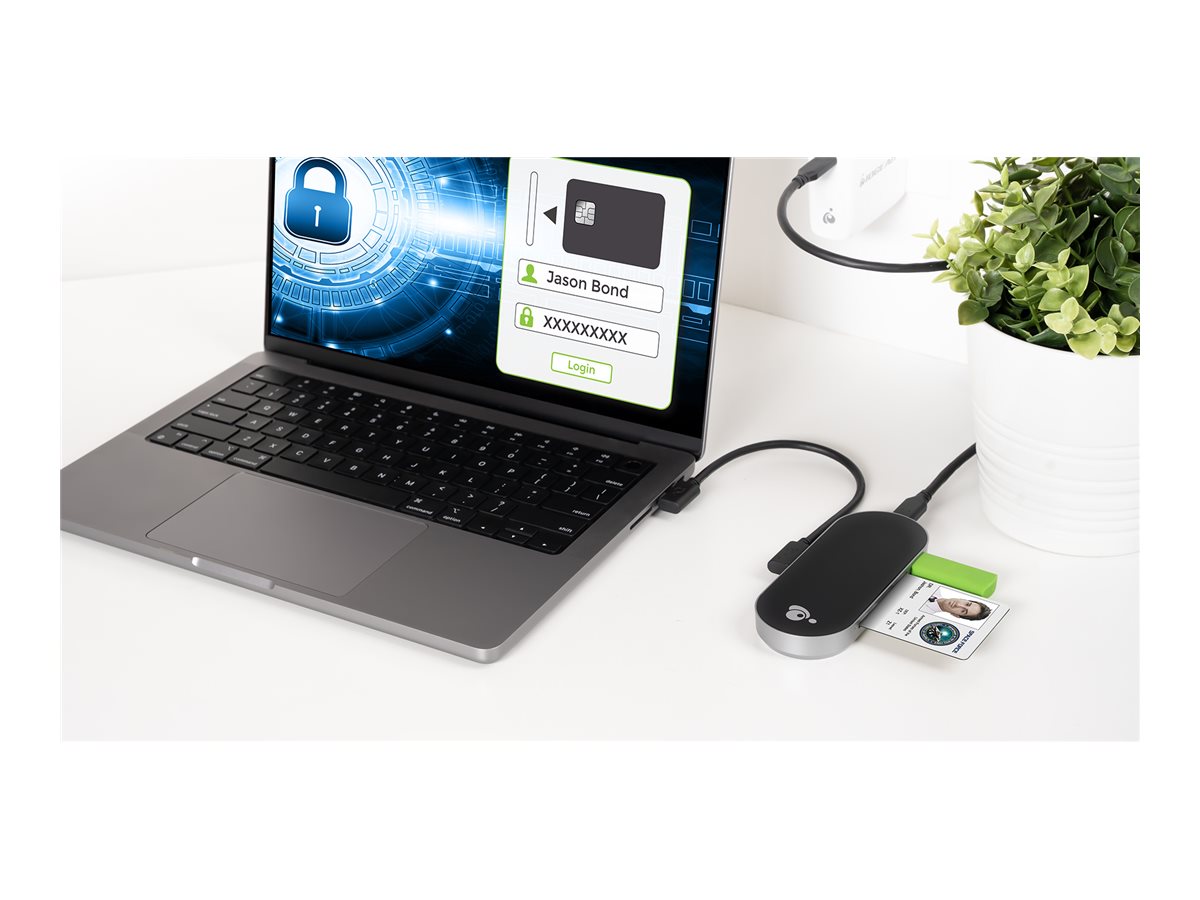 IOGEAR USB-C CAC Reader Hub - Thumbnail 4