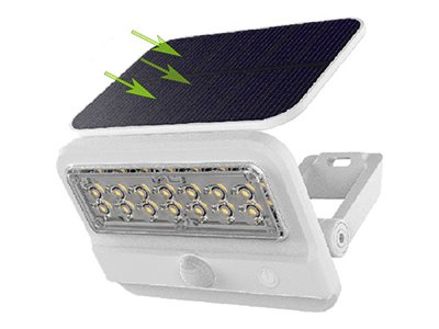 Sansai motion sensor light LED solar Product shot Right-angle 79250
