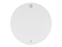 Manhattan Smartphone Wireless Charging Pad (Clearance Pricing), 5W charging, QI certified, White, Micro-USB to USB-A cable in