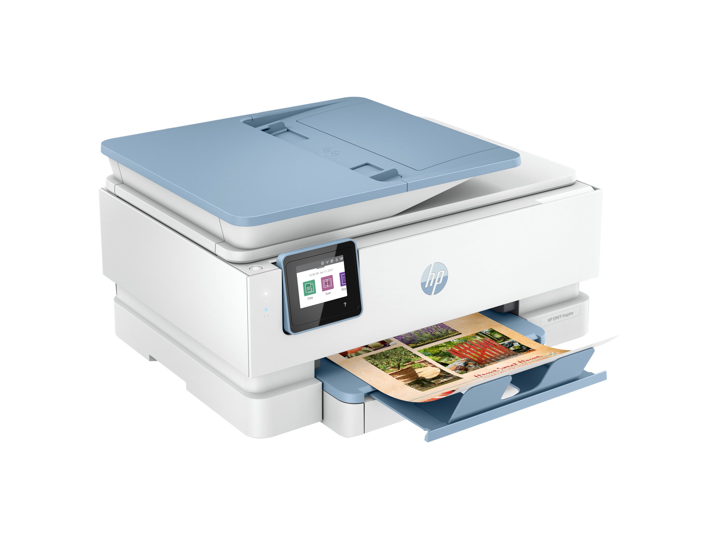 HP ENVY Inspire 7921e All-in-One MFP colour inkjet 216x297mm A4 13ppm Copy 15ppm Print 125sheets USB Wi-Fi Bluetooth surf blue