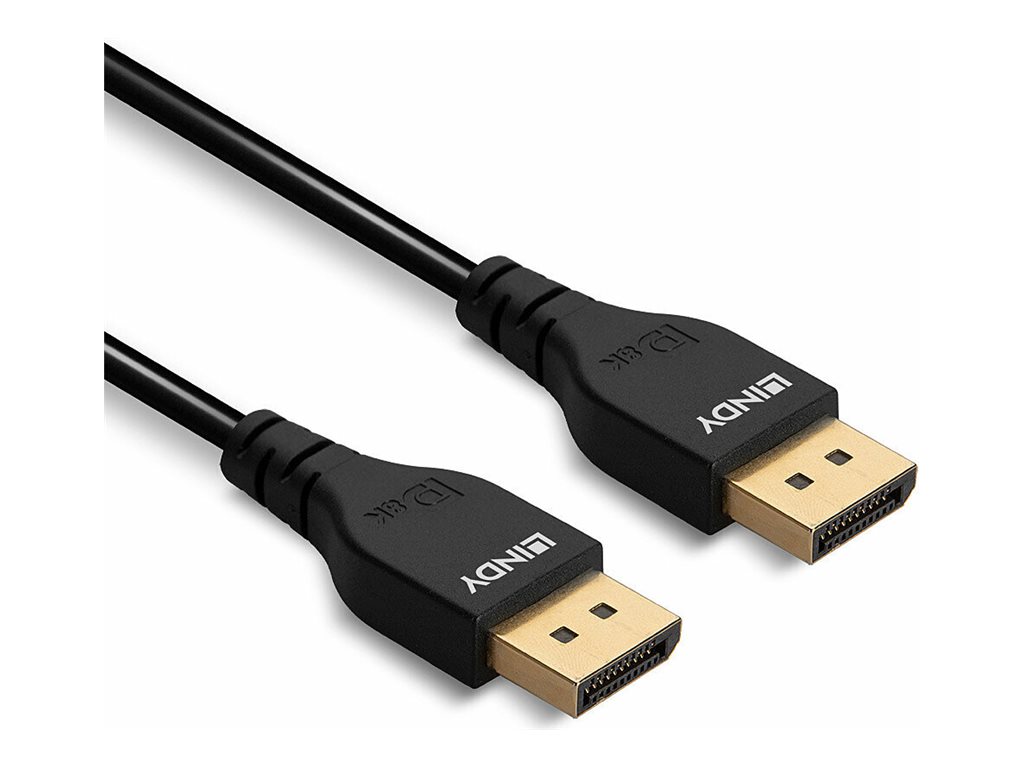 LINDY 2m DisplayPort 1.4 Cable, Slim, DP male to DP male connector