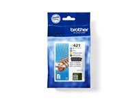 Brother Cartouche jet d'encre d'origine LC421VAL