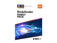 BitDefender Family Pack 2020 Subscription license (3 years) 15 devices ESD 