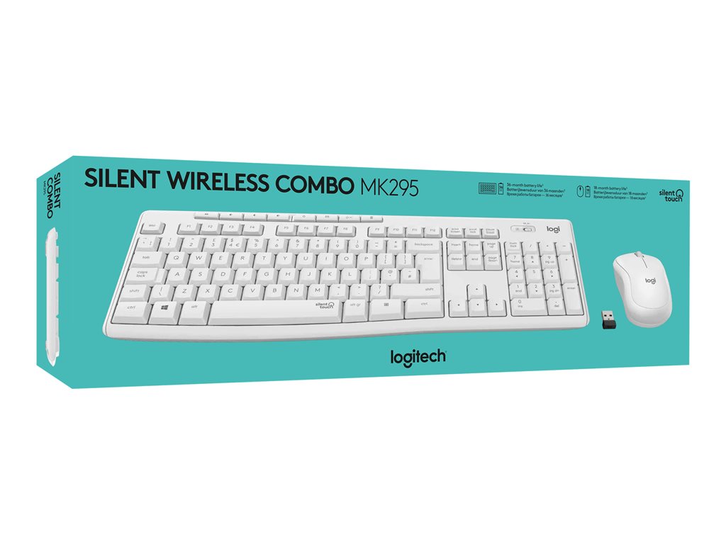 LOGI MK295 Silent Wireless Combo - White
