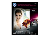 HP Premium Plus - Glossy - 11.5 mil - Letter A Size (8.5 in x 11 in) - 300 g/m² - 80 lbs - 50 sheet(s) photo paper - for Deskjet 21XX, 36XX; ENVY 50XX, 76XX; Officejet 52XX; Photosmart B110, Wireless B110