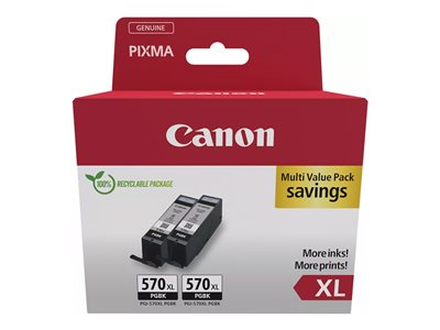 CANON PGI-570XL Ink Cartridge BK TWIN - 0318C010