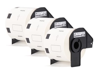 Brother DK-1209 - 28.9 x 62 mm 2400 label(s) (3 roll(s) x 800 die cut small address labels
