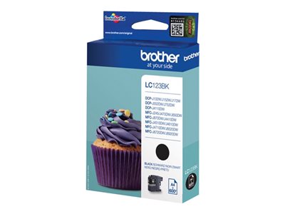 BROTHER LC123BK Tinte schwarz 600Seiten