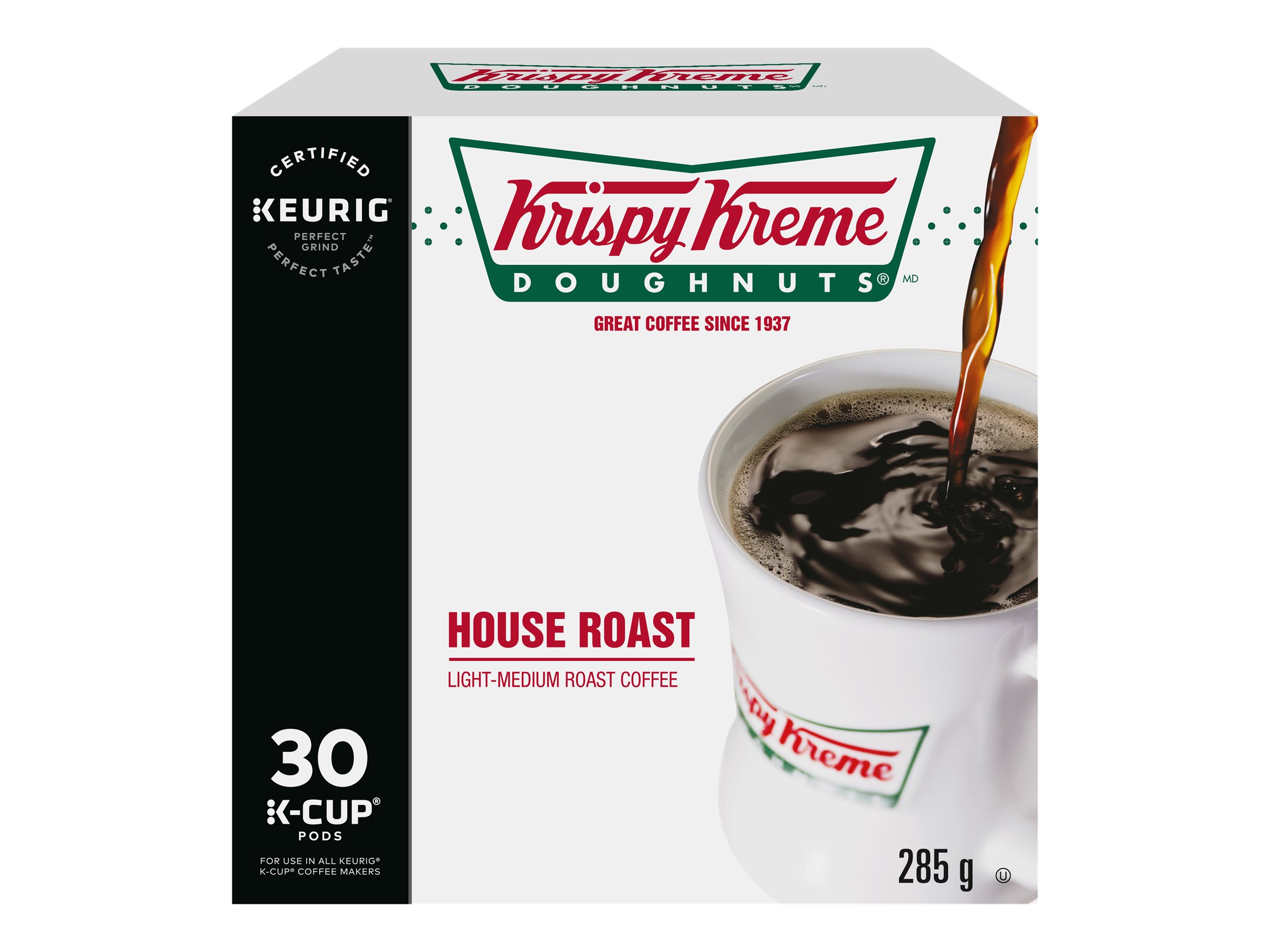 Krispy Kreme Doughnuts House Roast Coffee K-Cup Pods - Light-Medium Roast - 30s