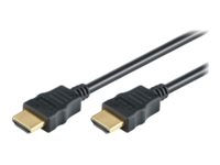 M-CAB HDMI han -> HDMI han 2 m Sort