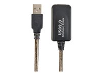 Cablexpert USB 2.0 USB forlængerkabel 10m Sort