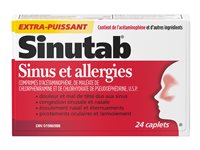 Sinutab Sinus & Allergy Extra Strength Caplets - 24's