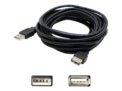 AddOn 5-pack 6.0ft USB 2.0 (A) to Extension Cable