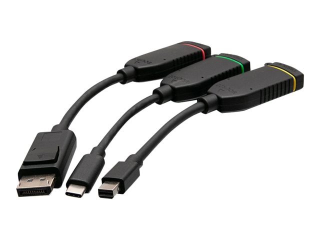 C2G Universal 4K HDMI Dongle Adapter Ring with Color Coded Mini DisplayPort, DisplayPort, and USB-C - video adapter kit - Mini DisplayPort / DisplayPort / HDMI / USB – foto 9