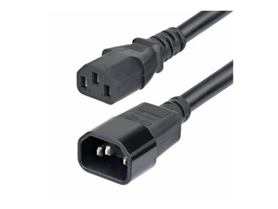 StarTech 15ft Power Extension Cord, C14 to C13, 15A 250V, UL Listed