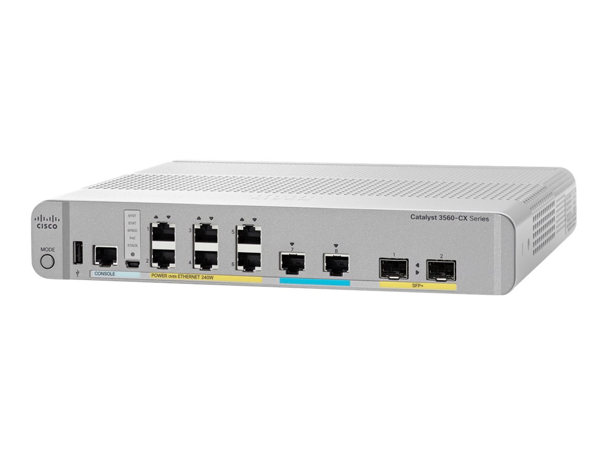 Cisco Catalyst 3560CX-8XPD-S - přepínač - 8 porty - řízený - Lze montovat do rozvaděče – foto 2