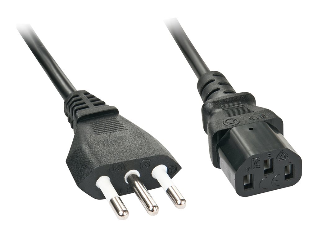 LINDY 2m IEC mains Cable italy