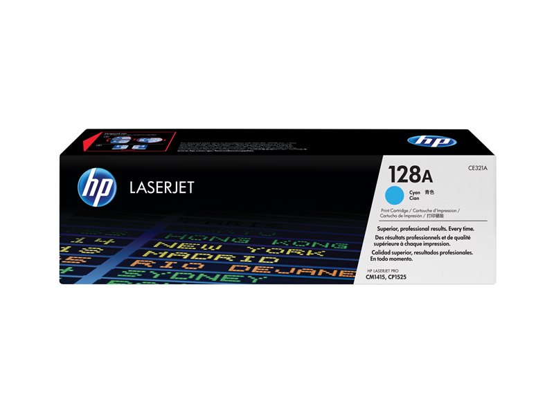 HP 128A Cyan LaserJet Print car