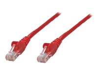 Intellinet Network Patch Cable, Cat5e, 1.5m, Red, CCA, U/UTP, PVC, RJ45, Gold Plated Contacts, Snagless, Booted, Lifetime War