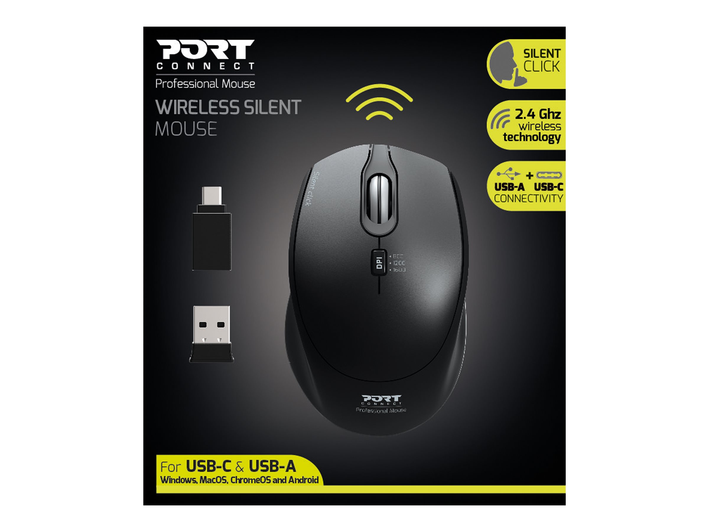 PORT DESIGNS Mouse Office Pro Silent