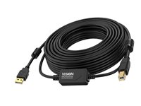 Vision - USB cable - USB to USB Type B - 10 m