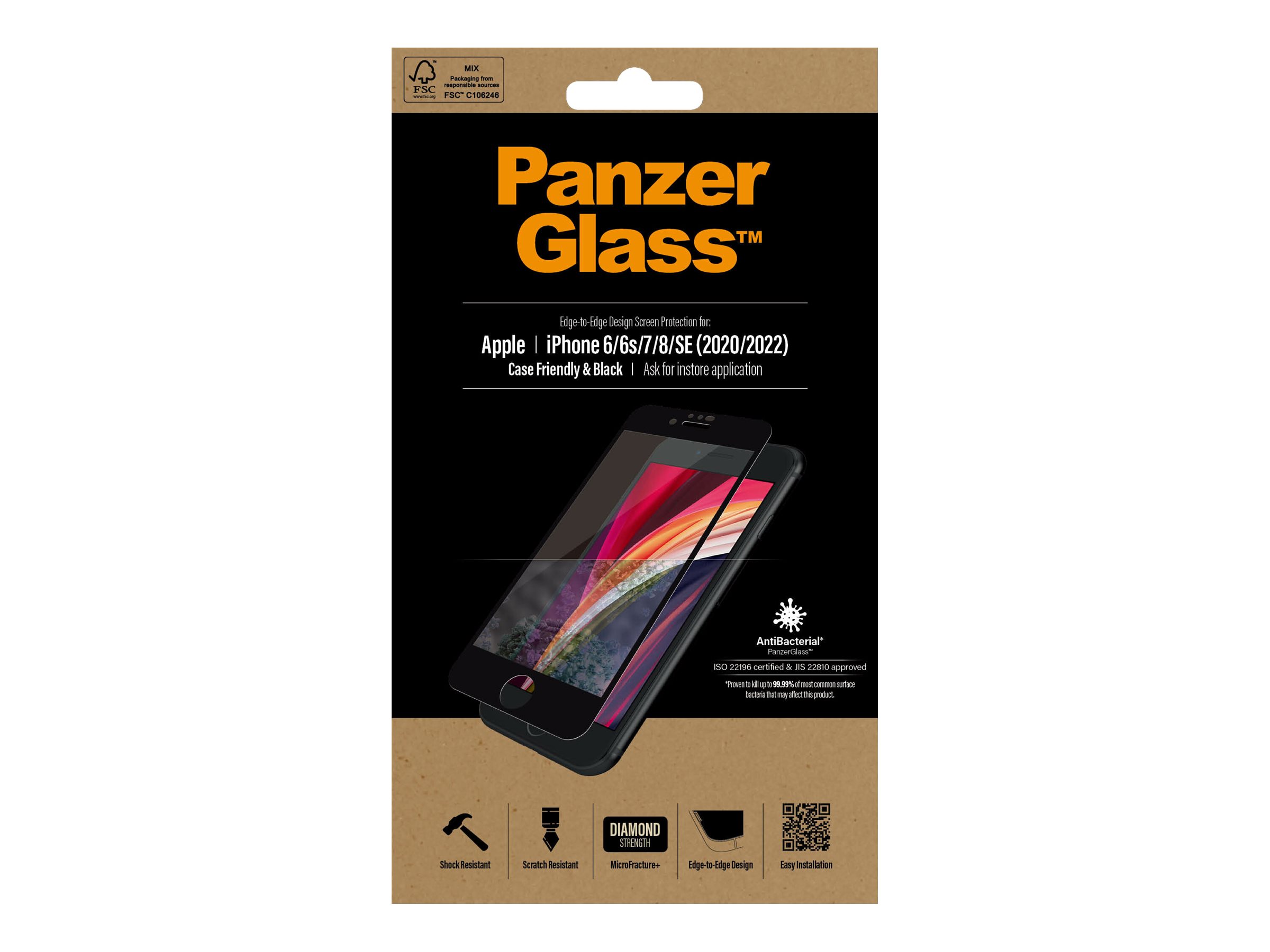PanzerGlass Case Friendly sort for Apple iPhone 6, 6s, 7, 8, SE (2. generation)