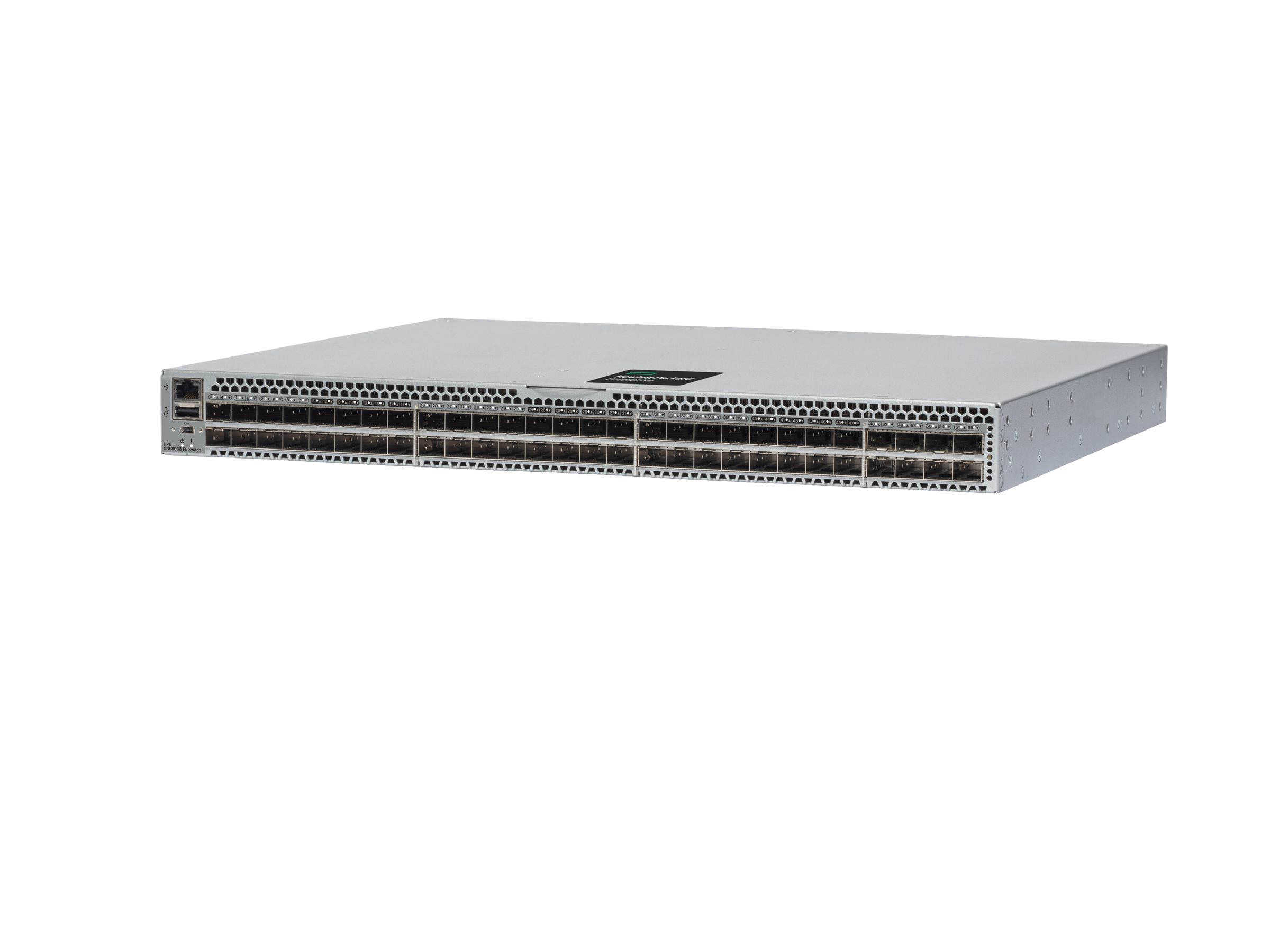 HPE SN6800B 128Gb 56/24 24-port 64Gb Short Wave SFP56 Non Port Side Exhaust Fibre Channel