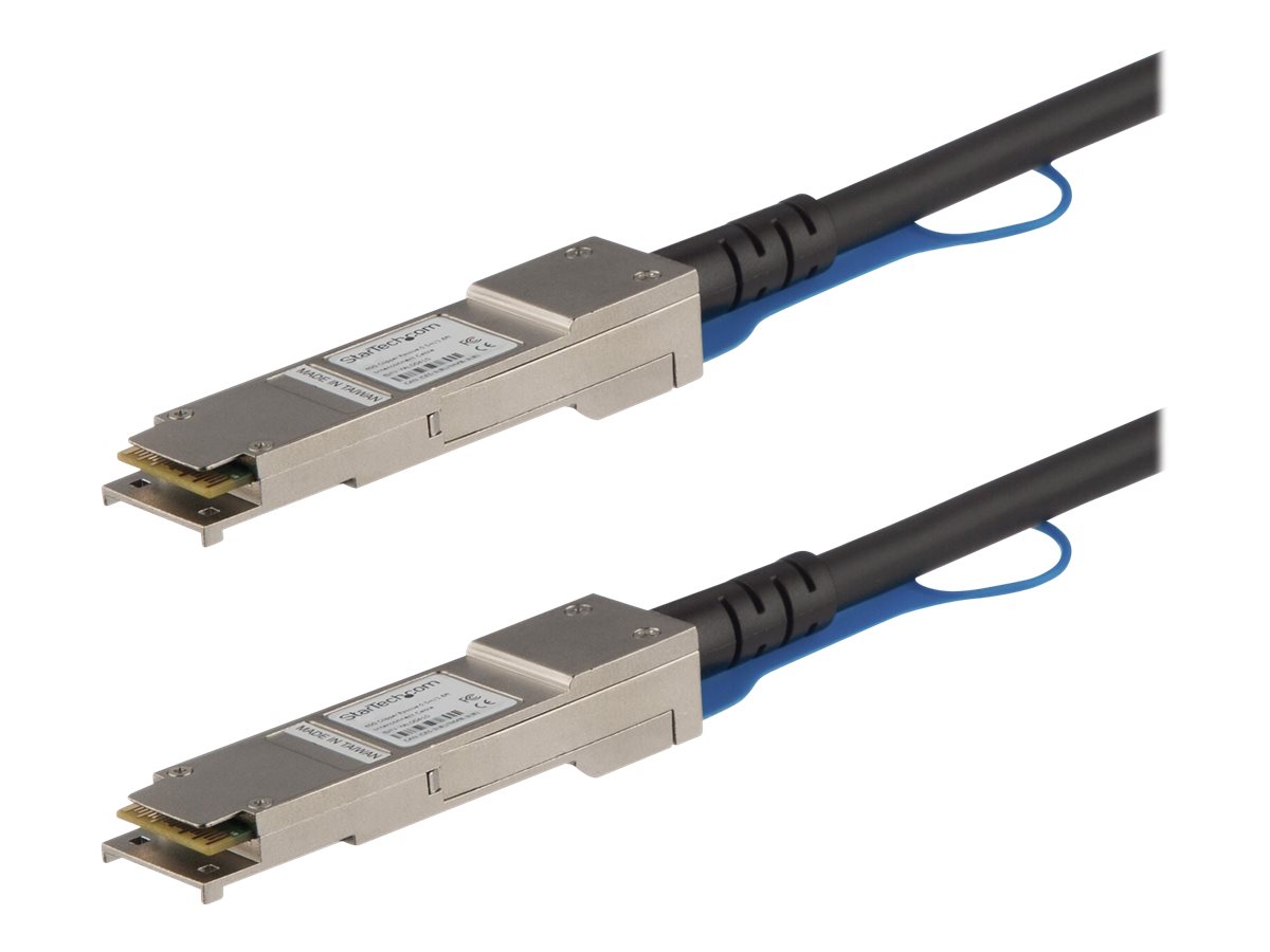 StarTech.com 1m 40G QSFP+ to QSFP+ Direct Attach Cable for HPE JG326A 40GbE QSFP+ Copper DAC 40 Gbps Low Power Active Twinax