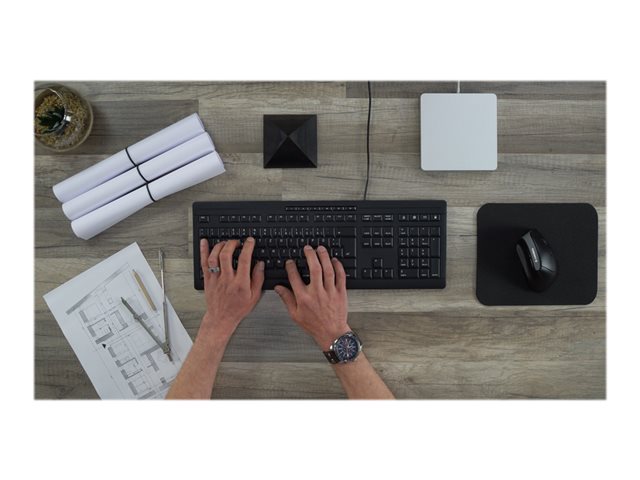 CHERRY STREAM KEYBOARD - Clavier - USB - R.-U. - commutateur : CHERRY SX - noir