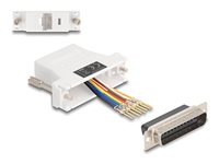 DeLOCK Assembly Kit Seriel adapter Hvid