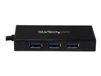 StarTech.com USB 3.0 Hub with Gigabit Ethernet Adapter - 3 Port - NIC - USB Network / LAN Adapter - Windows & Mac Compatible 