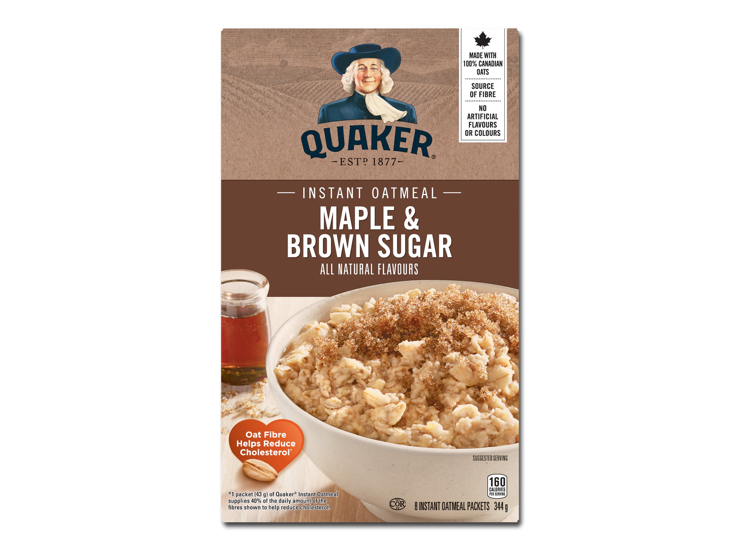 Quaker Instant Oatmeal - Maple and Brown Sugar - 344g