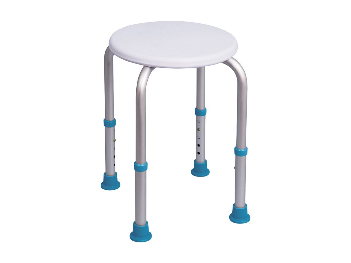 AquaSense Shower Stool - White