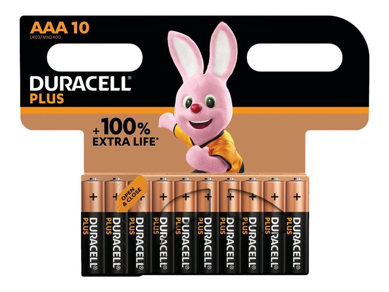 DURACELL PLUS POWER AAA 10PK – Duracell