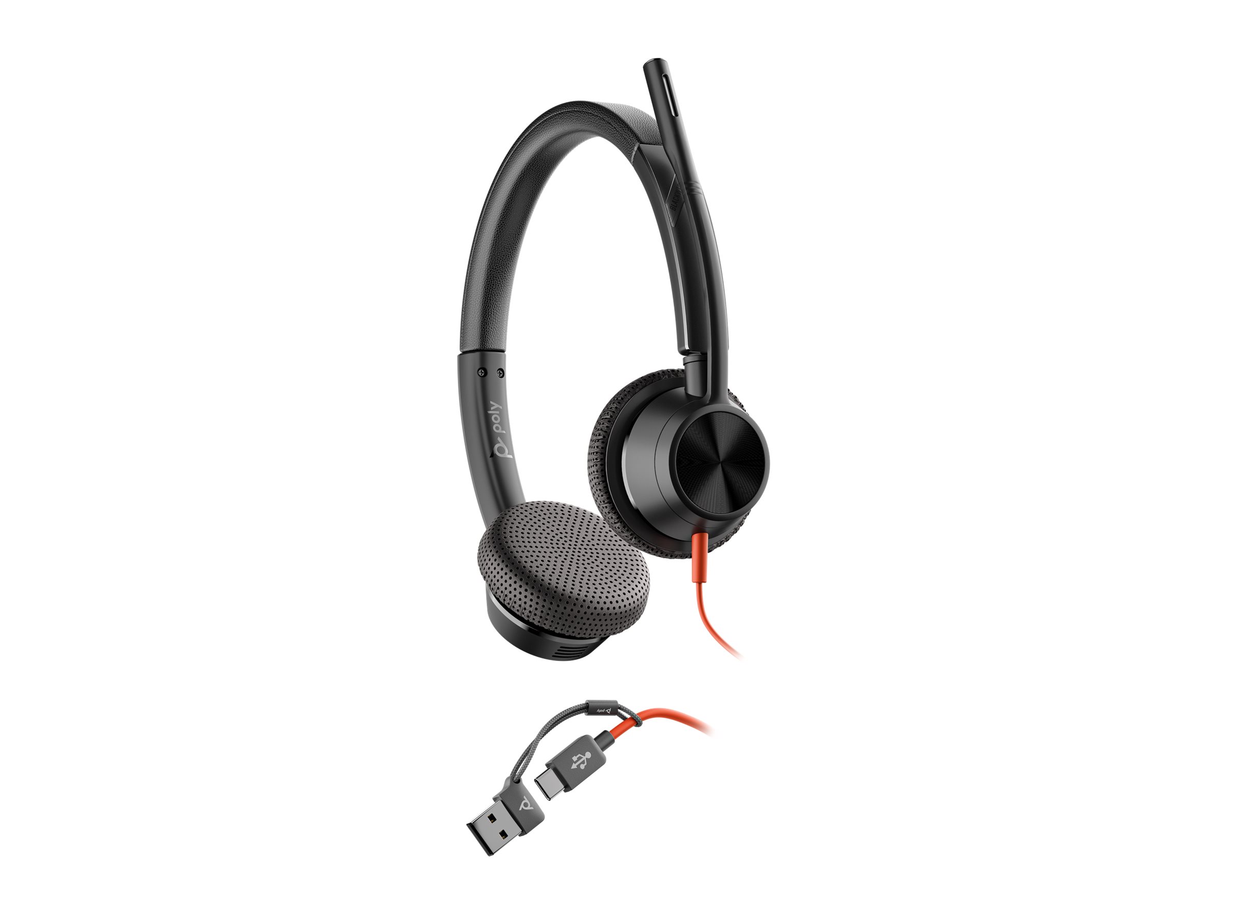 HP Poly Blackwire 3325 headset 3.5 mm jack Product shot Right side 77951