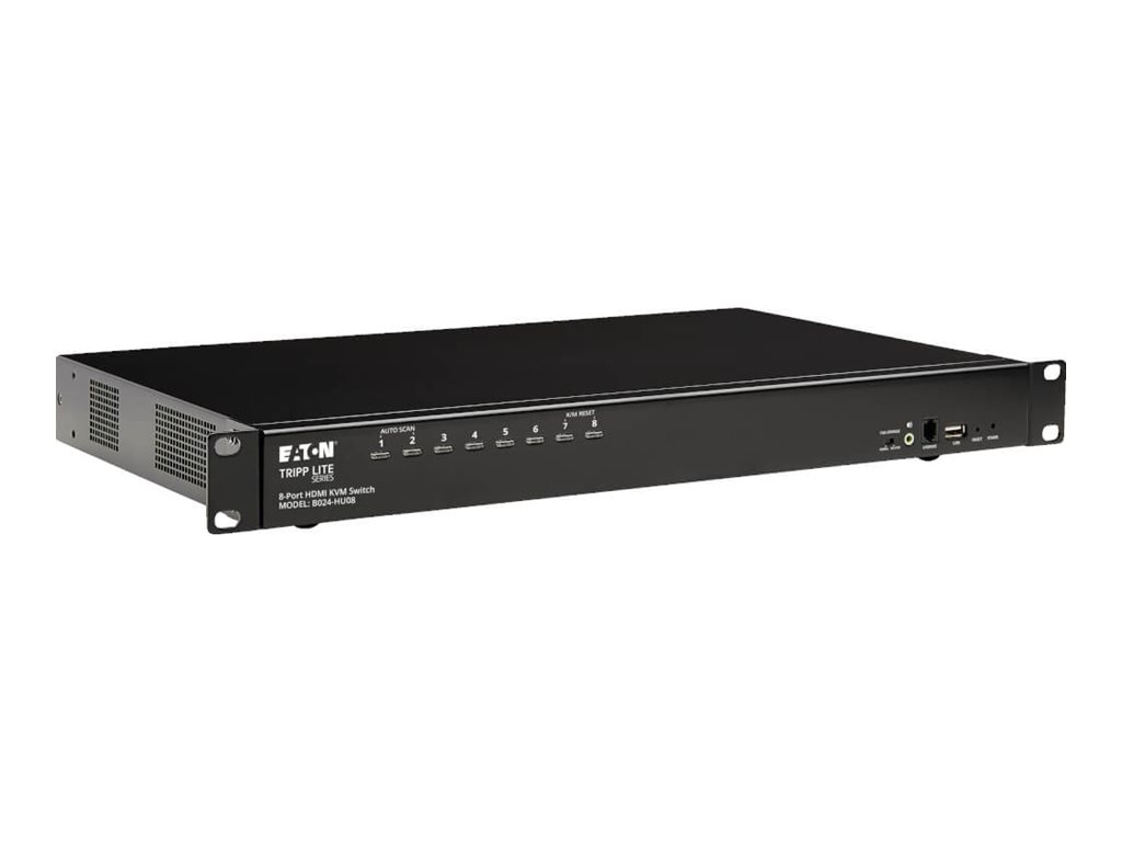 Tripp Lite HDMI/USB KVM Switch 8-Port with Audio/Video and USB Peripheral Sharing, 1U Rack-Mount