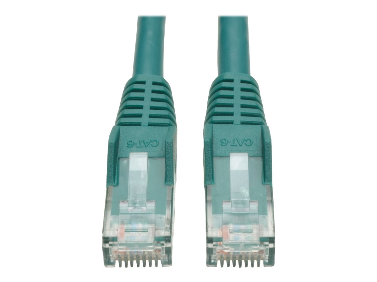 Eaton Tripp Lite Series Cat6 Gigabit Snagless Molded (UTP) Ethernet Cable (RJ45 M/M), PoE, Green, 4 ft. (1.22 m)