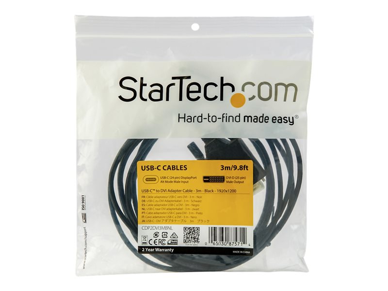 StarTech.com Adaptateur USB-C vers HDMI 3m - Câble Vidéo USB Type