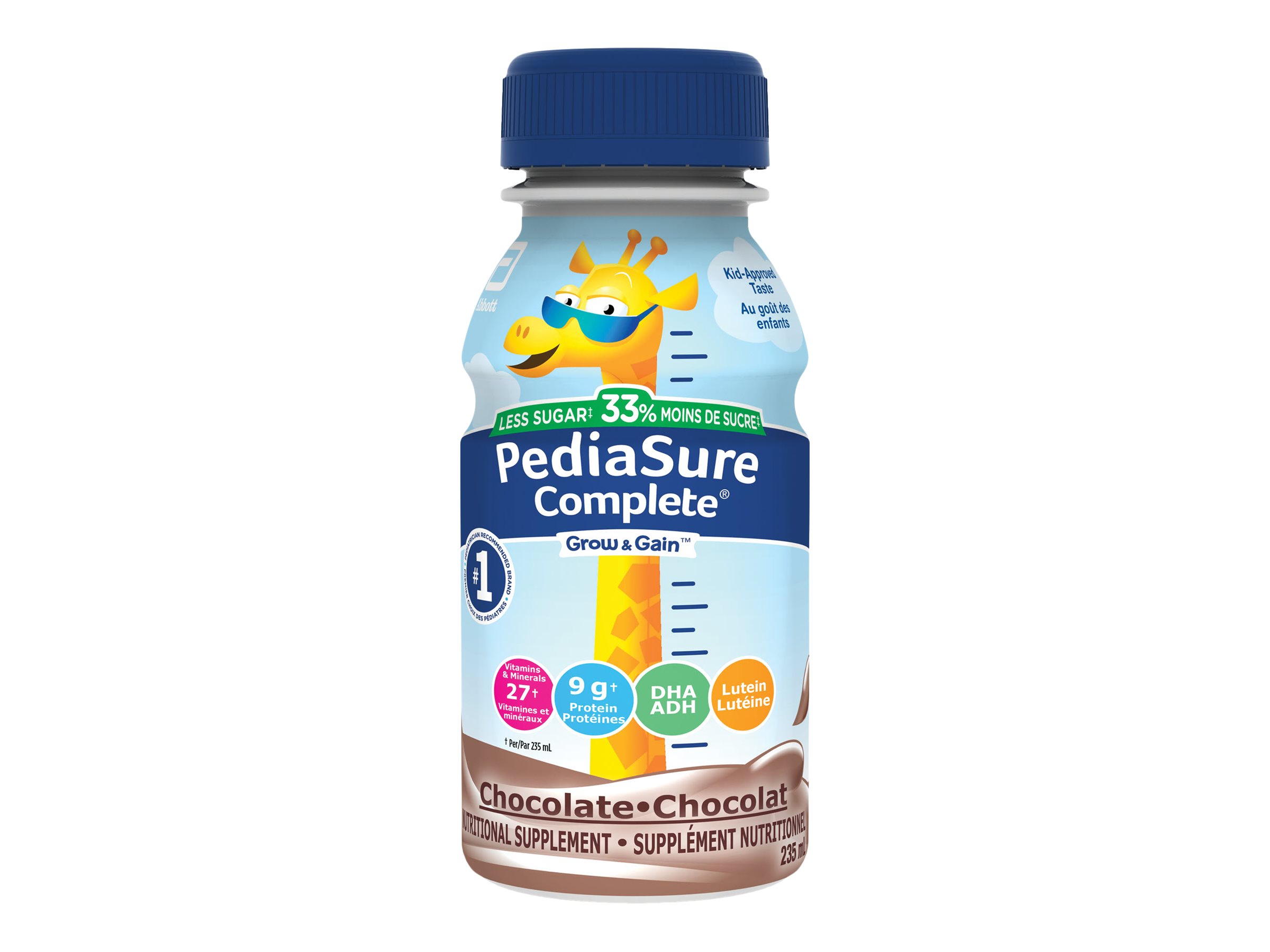 PediaSure Complete Reduced Sugar Nutritional Supplement - Chocolate - 4 x 235ml