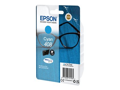 EPSON Singlepack Cyan 408 Ultra Ink - C13T09J24010