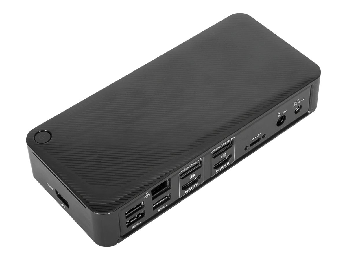 Targus Universal DV4K docking station USB-C 3.2 Gen 2 / Thunderbolt 3 2 x HDMI 2 x DP Product shot Top 78900