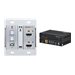 KanexPro Double Gang 4K HDMI & USB 2.0 Wall Plate Switcher over HDBaseT w/ IR & PoH