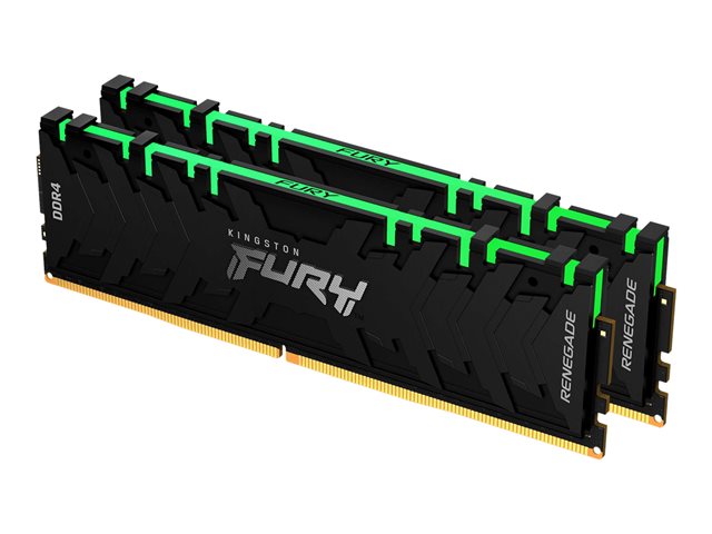 Image of Kingston FURY Renegade RGB - DDR4 - kit - 16 GB: 2 x 8 GB - DIMM 288-pin - 4600 MHz / PC4-36800 - unbuffered