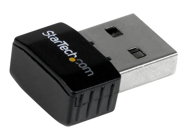StarTech.com Mini adaptateur USB 2.0 réseau sans fil N 300Mb/s et 2,4GHz -  Clé USB WiFi 802.11n 2T2R - Carte réseau sans fil N - Noir (USB300WN2X2C), Cartes  réseau USB