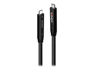 LINDY 10m USB 3.2 Gen 1 & DP 1.4 Typ C Hybrid Cable